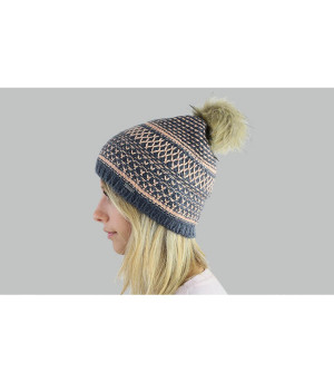 coral negro tapa Aurora Beanie charcoal